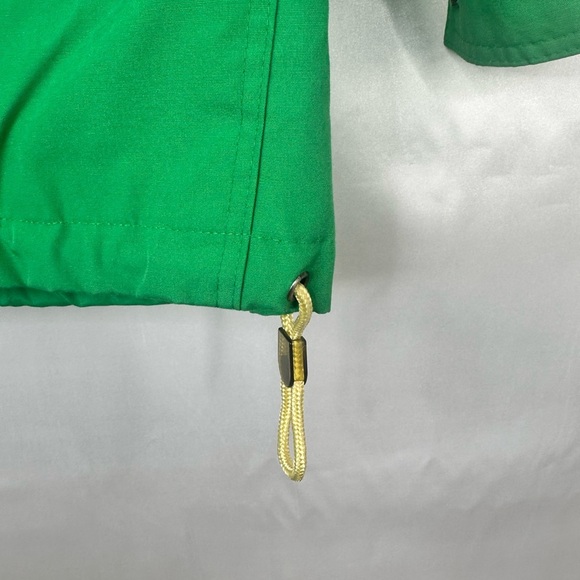 London Fog Green Blue Accent Patterned Print inner w hidden hood size Small - Picture 4 of 16